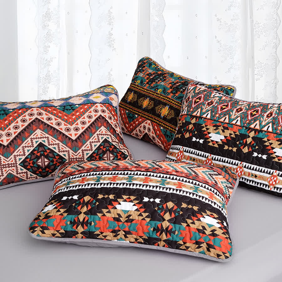 Bohemian Quilted Breathable Soft Bedding Set(3PCS)