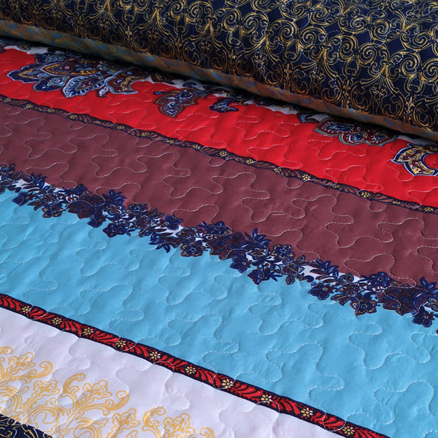 Bohemian Quilted Soft Coverlet Bedding Set(3PCS)