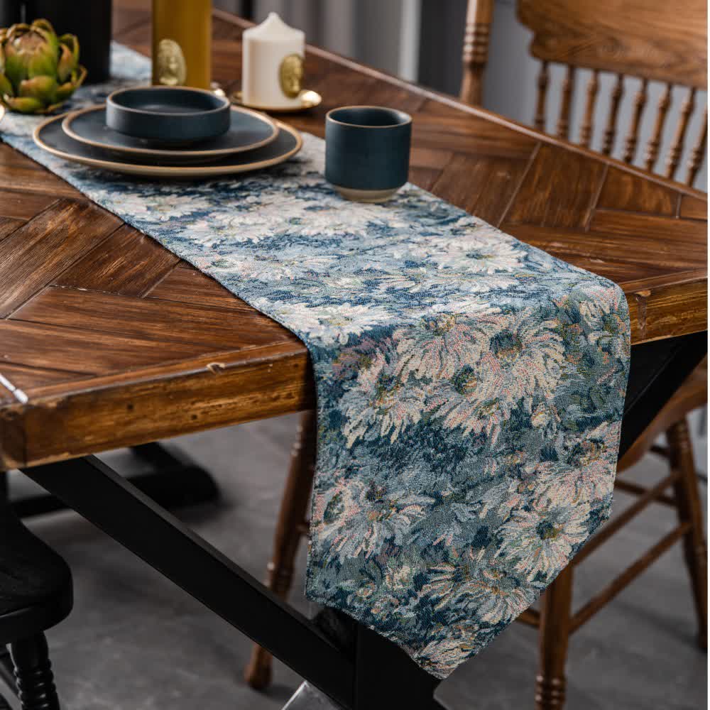 Rural Style Jacquard Vintage Table Runner