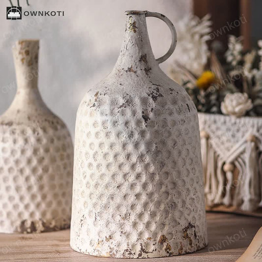 Home Decor Retro Old Iron Vase Ornament