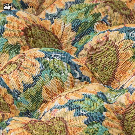 Rural Sunflower Square Soft Floor Cushion