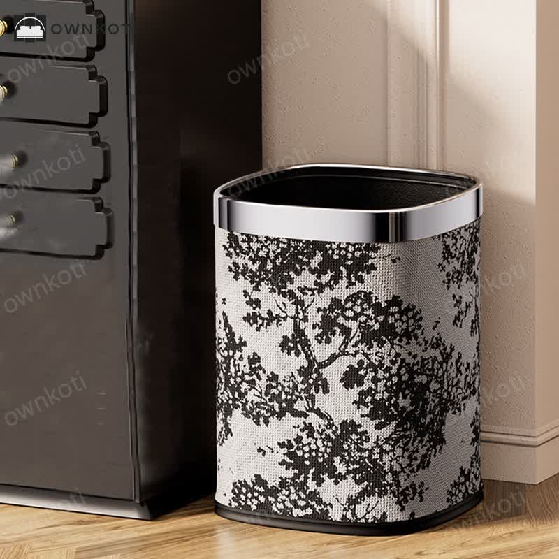 Forest Double-layer Decorative Trash Can