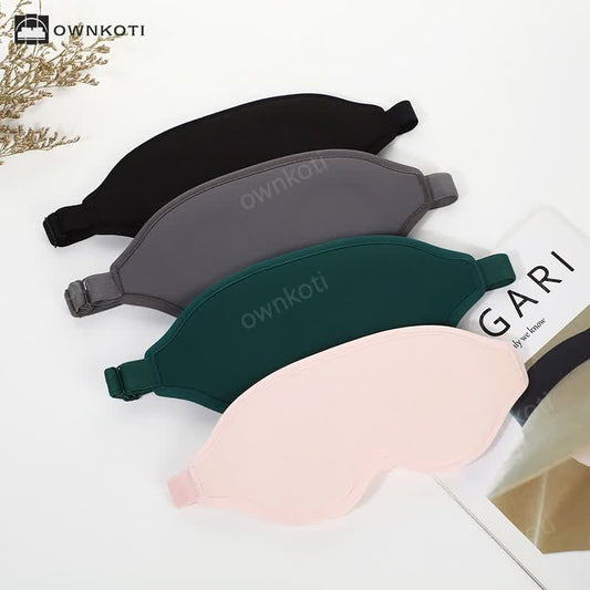3D Solid Color Blackout Sleep Eye Mask
