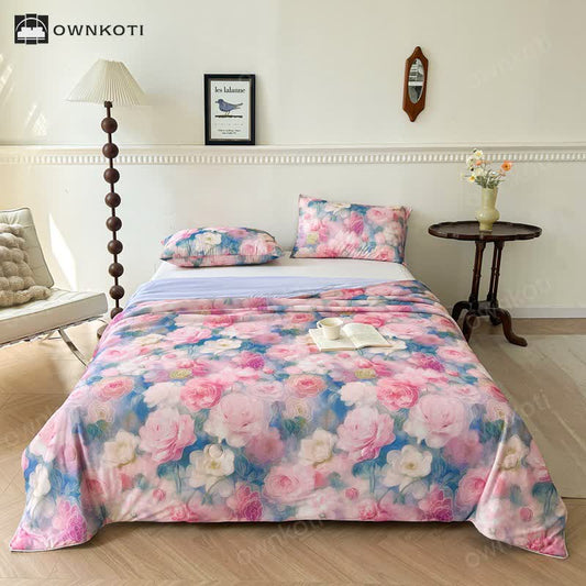Blooming Flower World Comfy Cooling Quilt