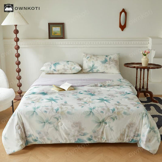 Refresh Floral Cooling Breathable Quilt