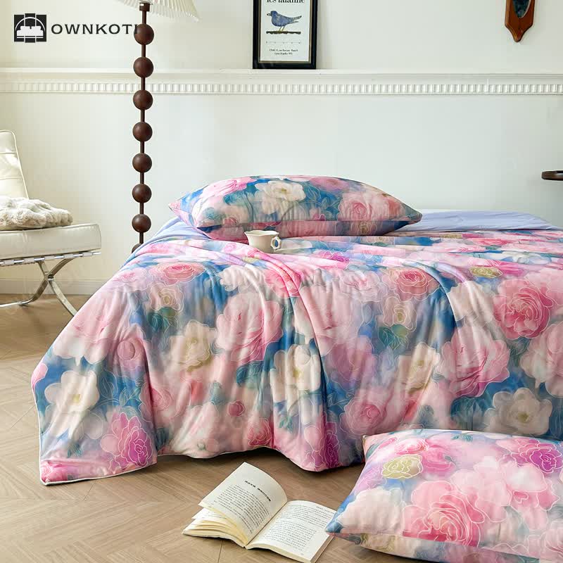 Blooming Flower World Comfy Cooling Quilt