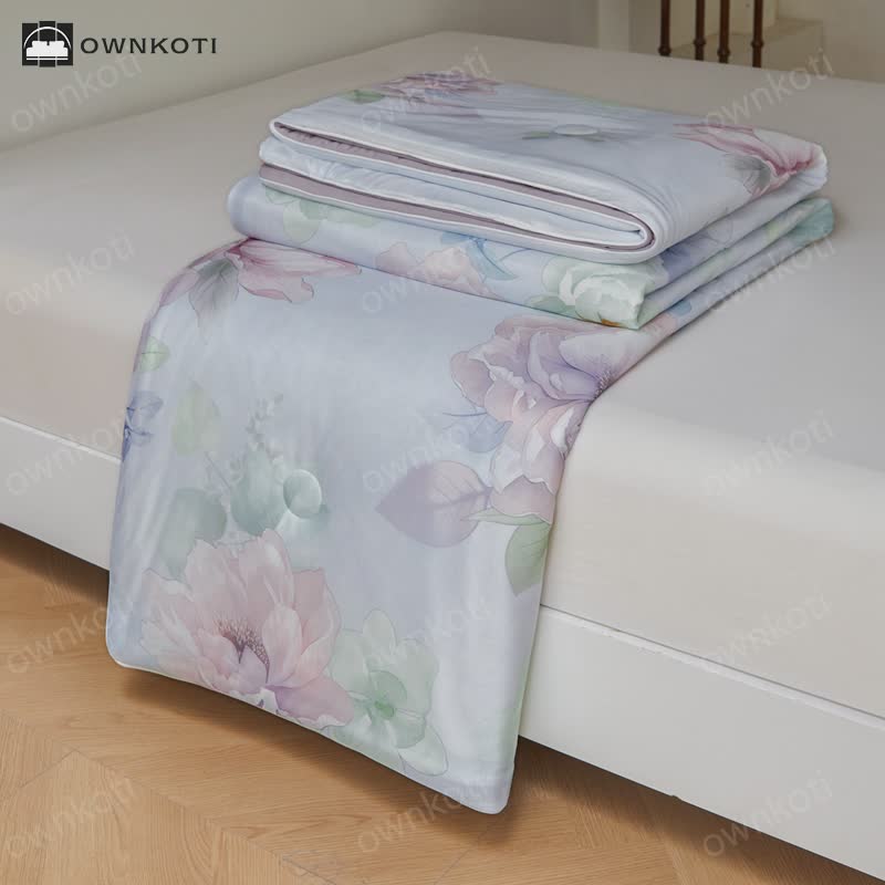 Blooming Flower Cooling Lightweight Quilt