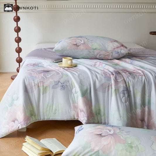 Blooming Flower Cooling Lightweight Quilt