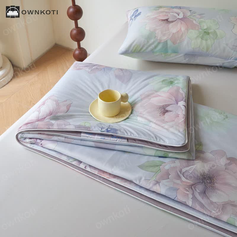 Blooming Flower Cooling Lightweight Quilt