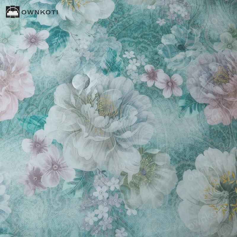 Elegant Floral Breathable Cooling Quilt