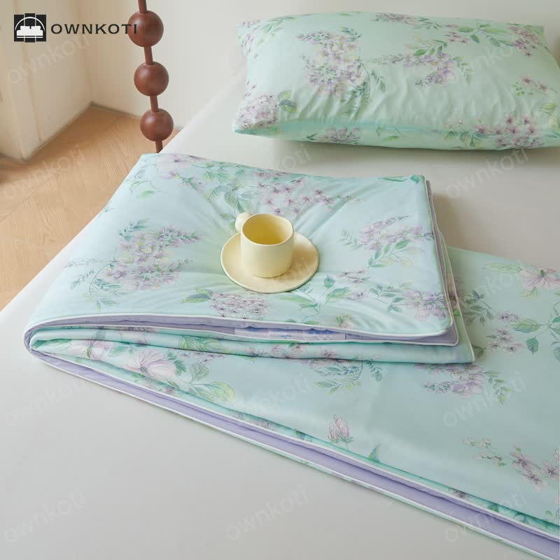 Cooling Fiber Pastoral Soft Breathable Quilt
