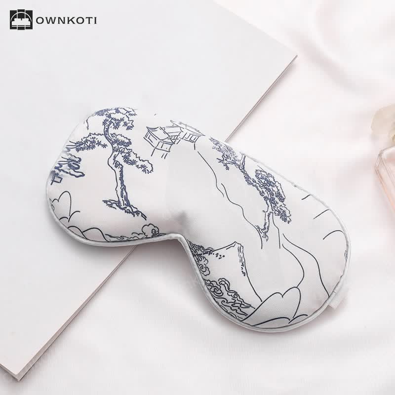 Elegant Landscape Painting Print Sleep Eye Mask