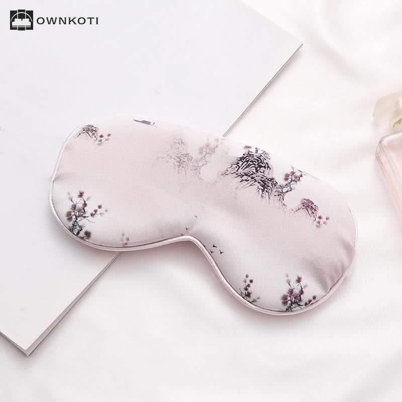 Elegant Landscape Painting Print Sleep Eye Mask