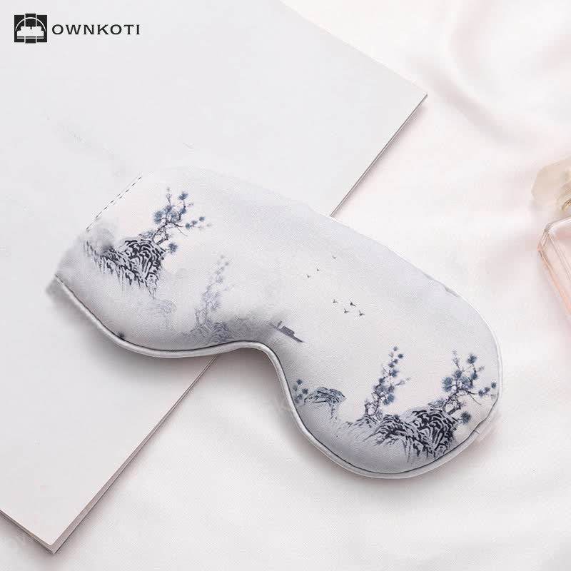 Elegant Landscape Painting Print Sleep Eye Mask