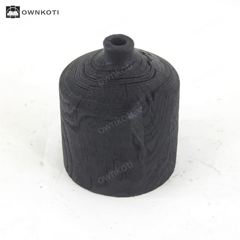 Wooden Black Vase Art Decorative Ornament
