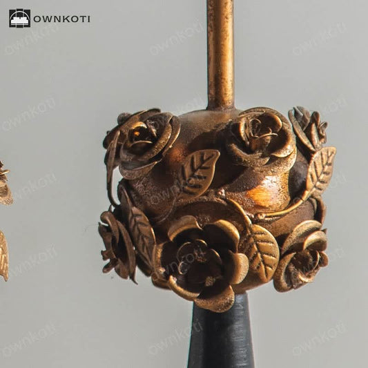 Retro Luxury Rose Candle Holder Decorative Ornament