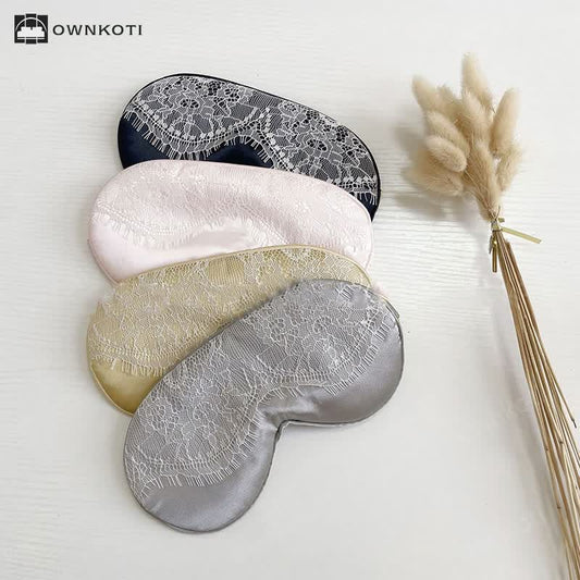 Sexy Lace Imitation Silk Sleep Eye Mask