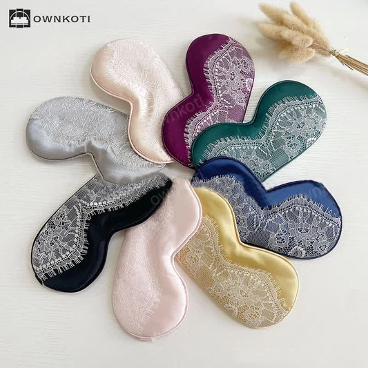 Sexy Lace Imitation Silk Sleep Eye Mask