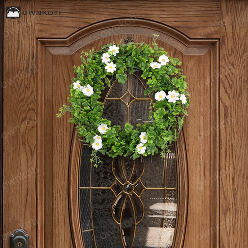 Artificial Four-leaf Clover Wreath Home Decor