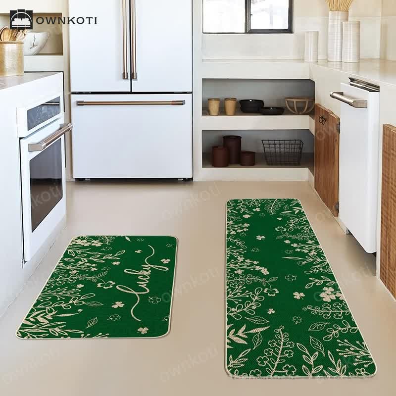 Stain-resistant Clover Pattern Rug