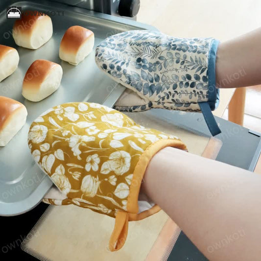 Pastoral Style High Heat Resistant Oven Mitt