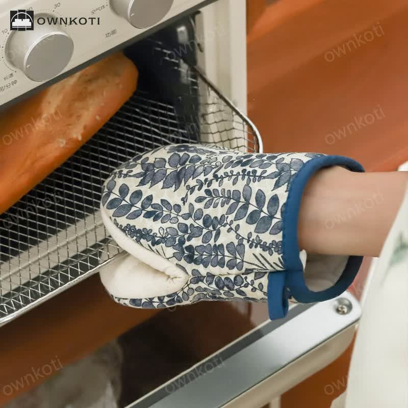 Pastoral Style High Heat Resistant Oven Mitt