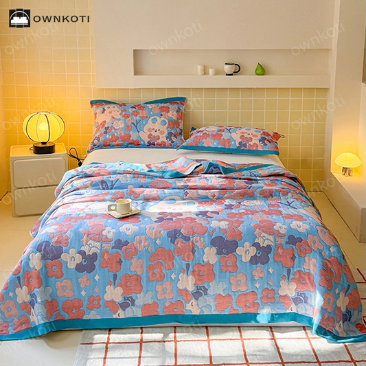 Cute Style Cotton Gauze Soft Quilt