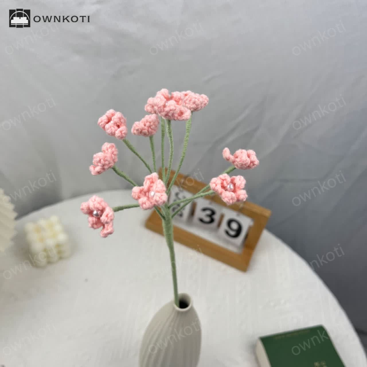 Handmade Knitted Crochet Gypsophila Bouquet