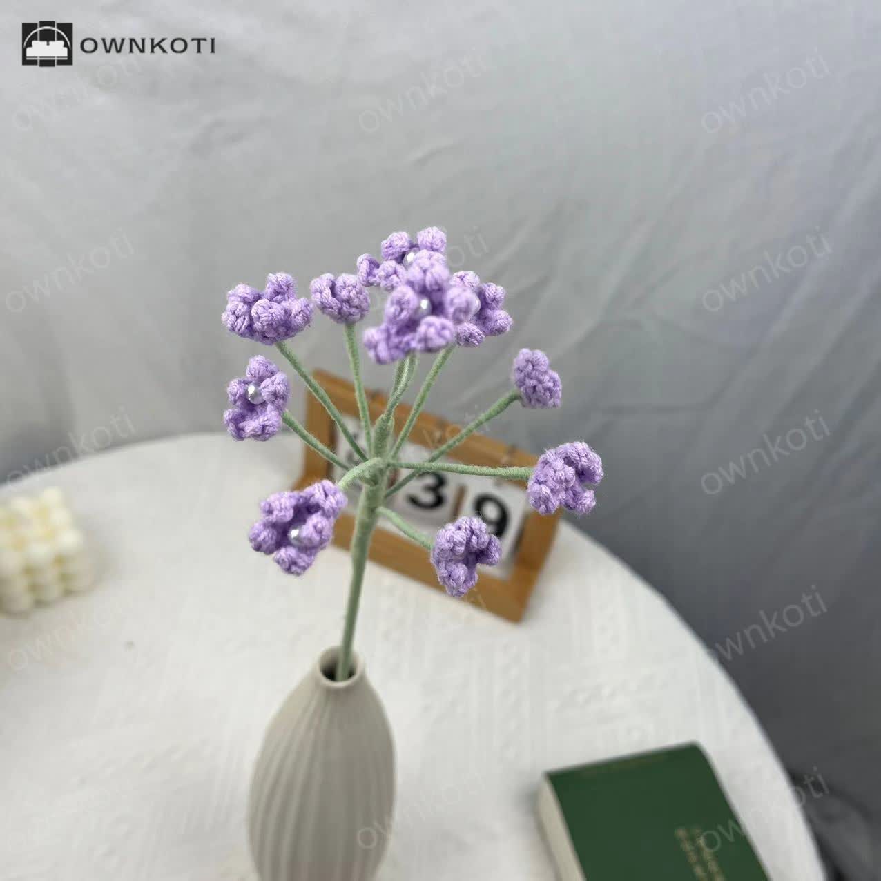 Handmade Knitted Crochet Gypsophila Bouquet