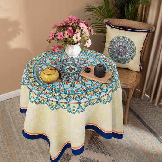 Ethnic Style Geometric Pattern Tablecloth
