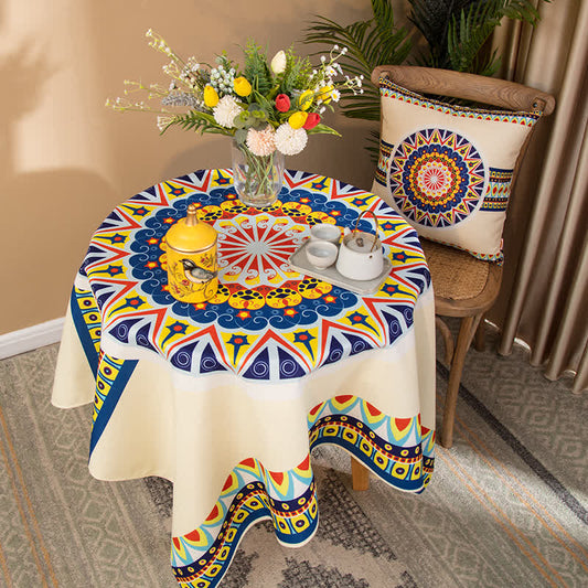Ethnic Style Geometric Pattern Tablecloth