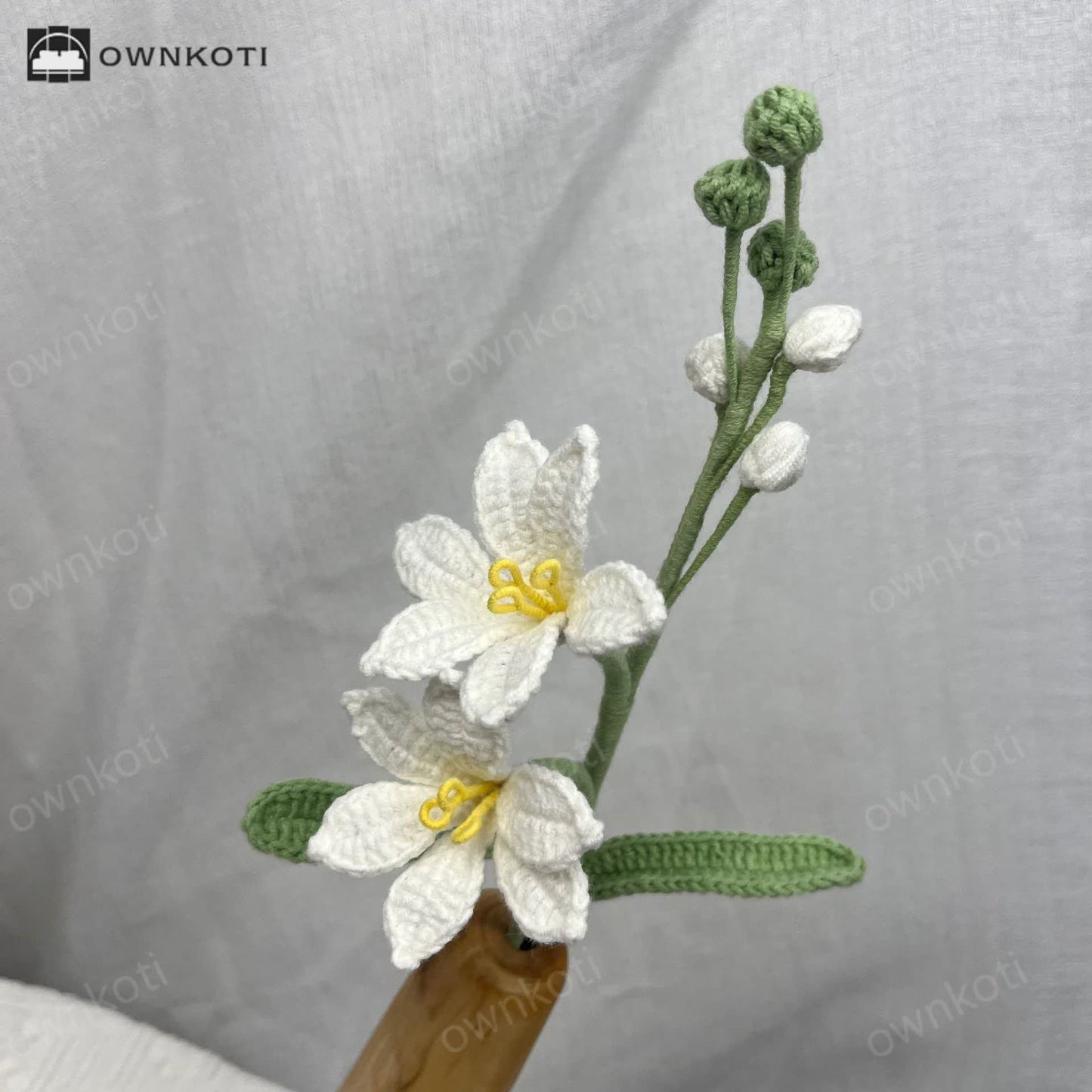 Handmade Knitted Crochet Montbretia Flower Bouquet