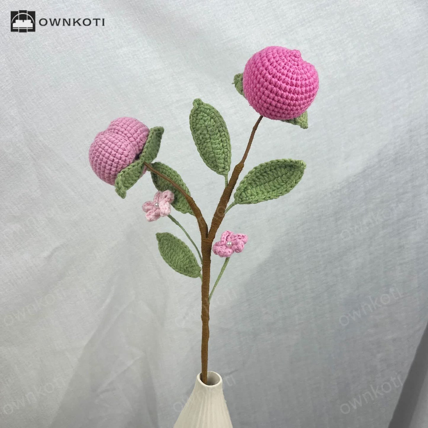 Creative Handmade Knitted Crochet Fruit Bouquet