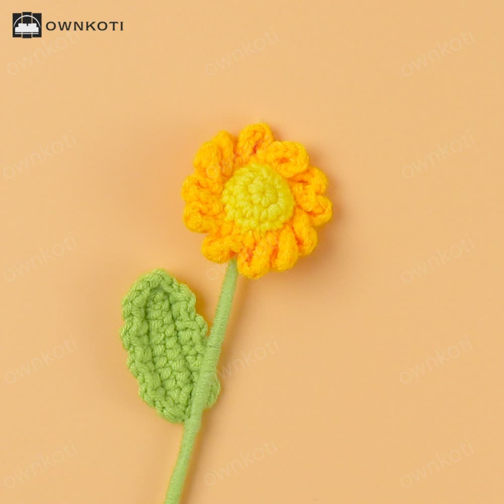 Lovely Handmade Knitted Crochet Daisy Bouquet