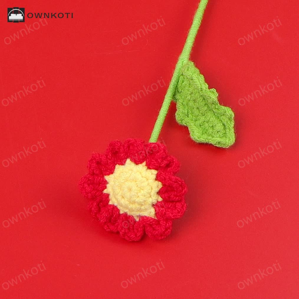 Lovely Handmade Knitted Crochet Daisy Bouquet