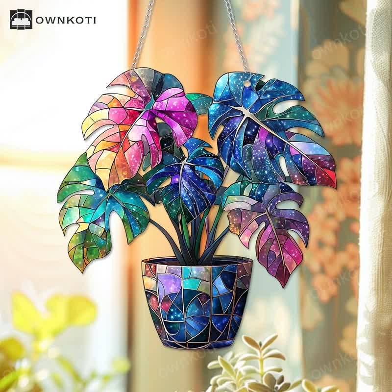 Plant Acrylic Decorative Window Hanging