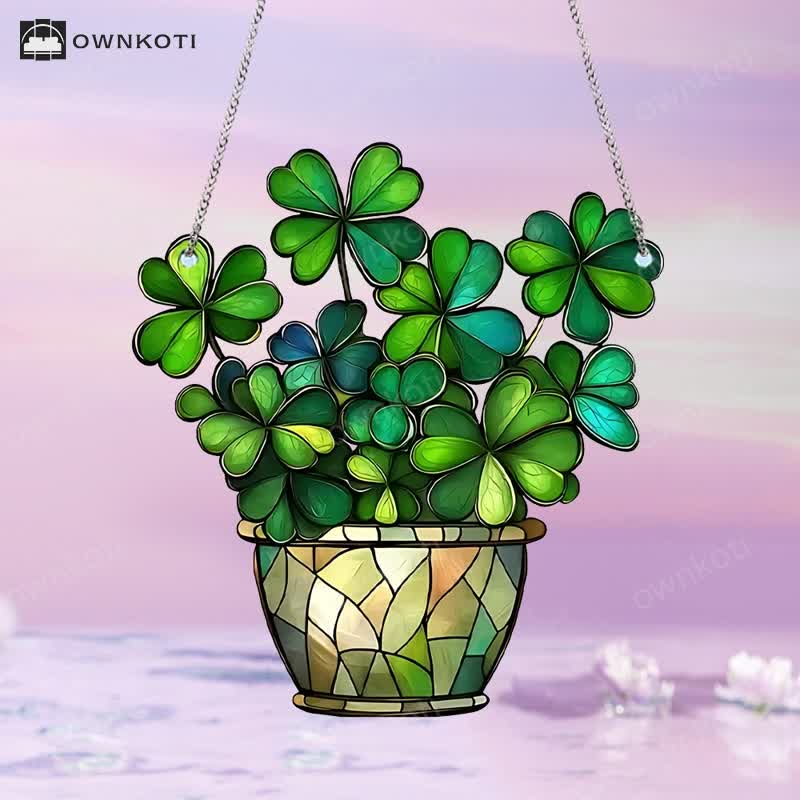 Lucky Clover Acrylic Hanging Decoration