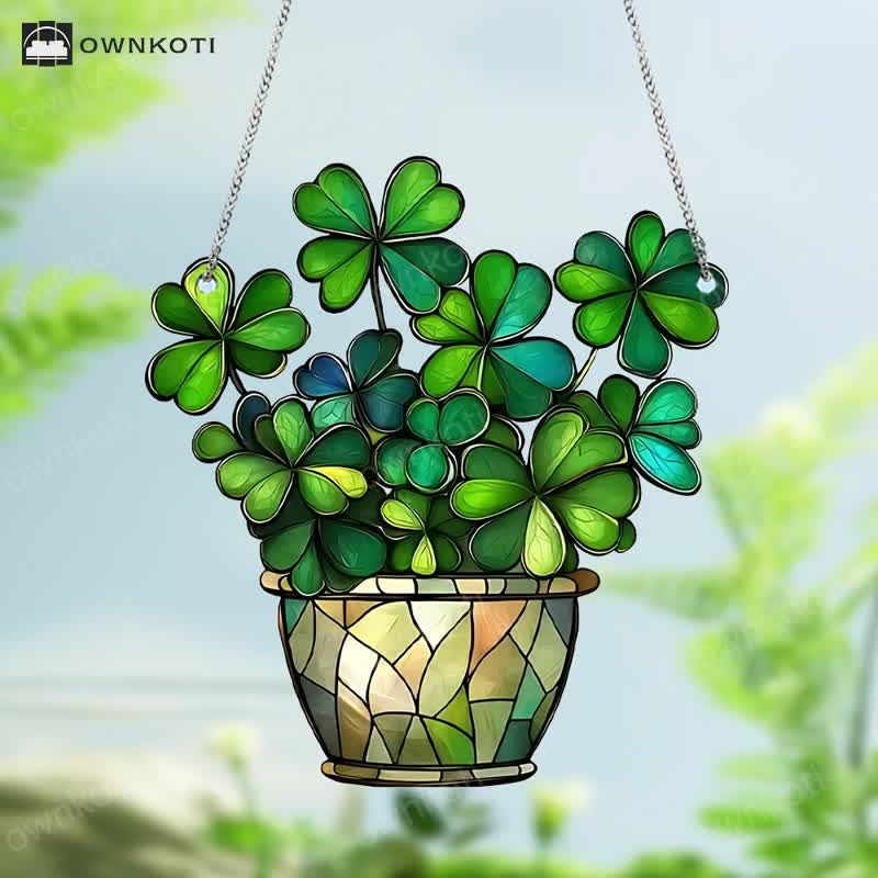 Lucky Clover Acrylic Hanging Decoration