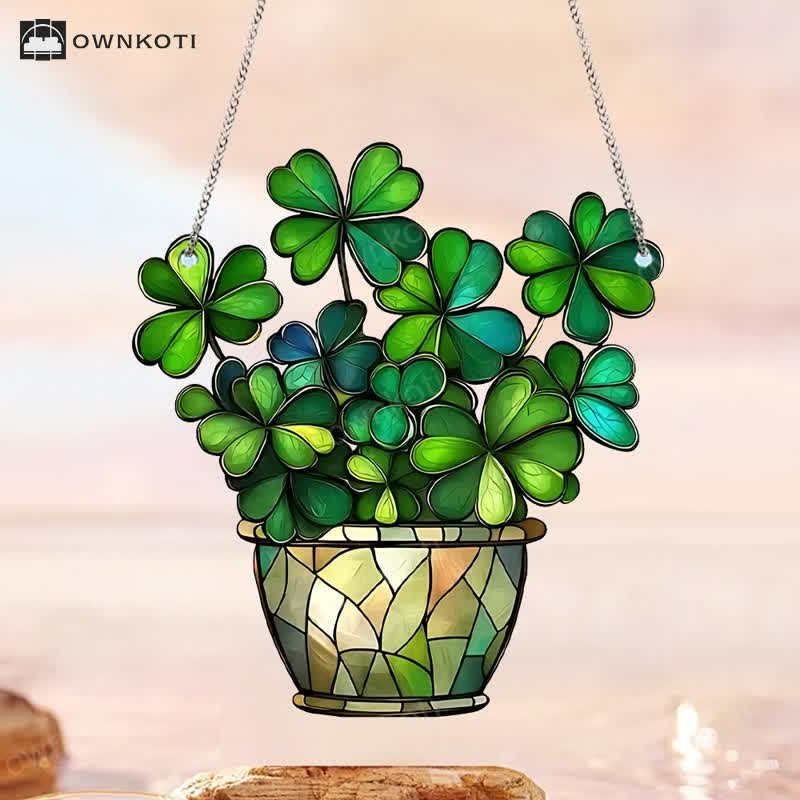Lucky Clover Acrylic Hanging Decoration