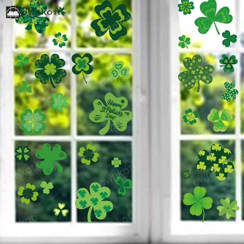 St. Patrick's Day Removable Static Window Cling