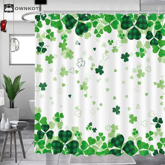 Pastoral Shamrock Decorative Shower Curtain