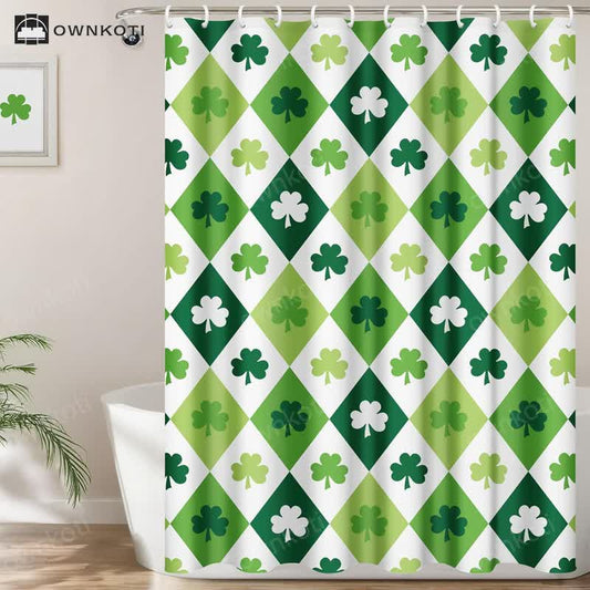 Pastoral Shamrock Decorative Shower Curtain
