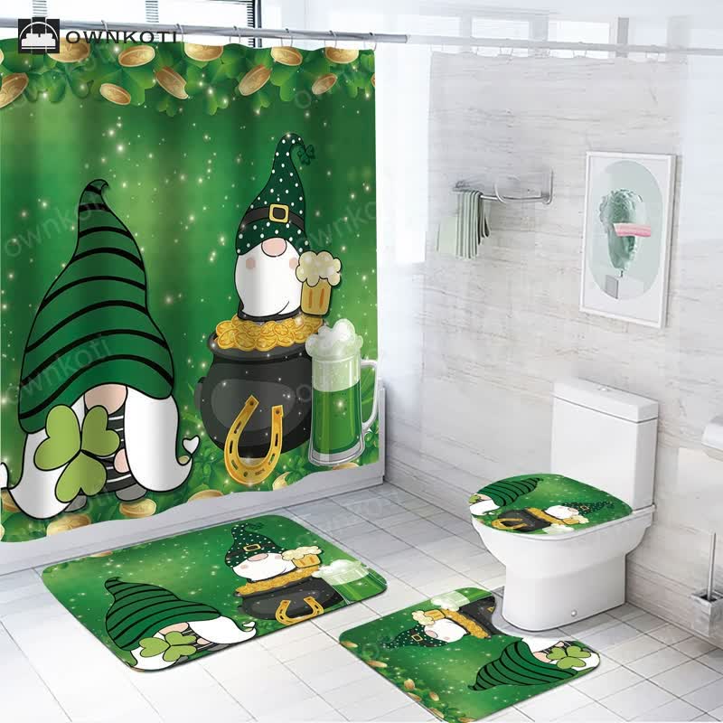 St. Patrick's Day Waterproof Shower Curtain