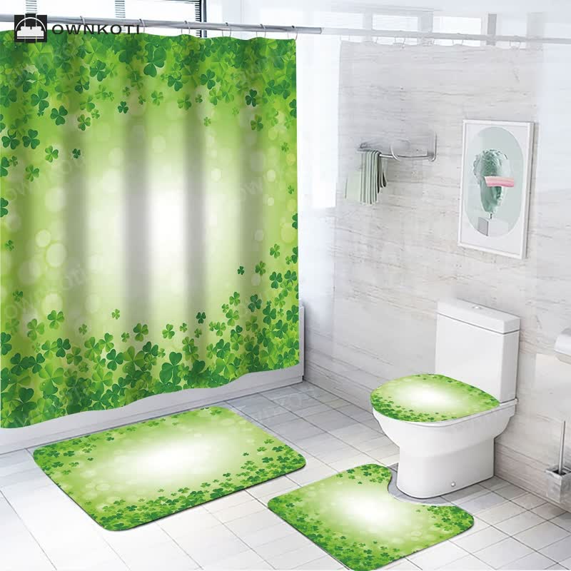 St. Patrick's Day Waterproof Shower Curtain