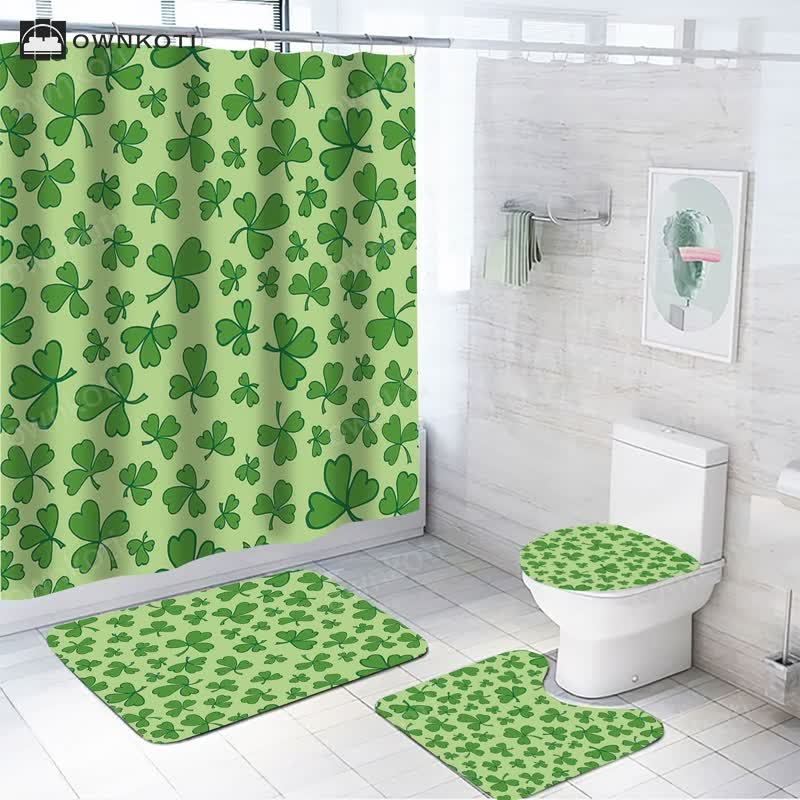 St. Patrick's Day Waterproof Shower Curtain