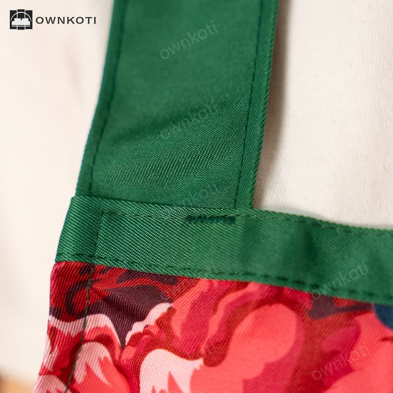 Elegant Rose Waterproof Apron WIth Pocket