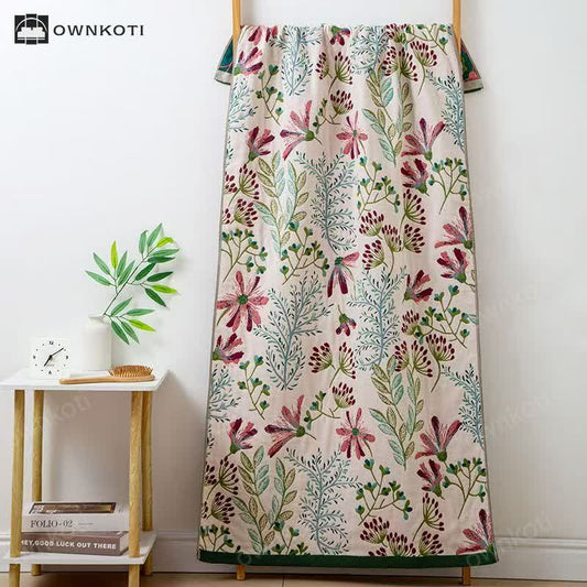 Pastoral Quick-dry Cotton Gauze Soft Towel