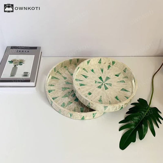 Light Luxury Shell Tea Dessert Tray