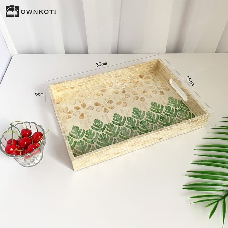 Light Luxury Shell Tea Dessert Tray