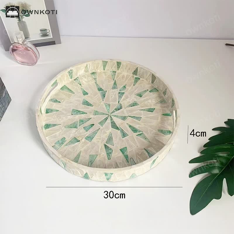 Light Luxury Shell Tea Dessert Tray